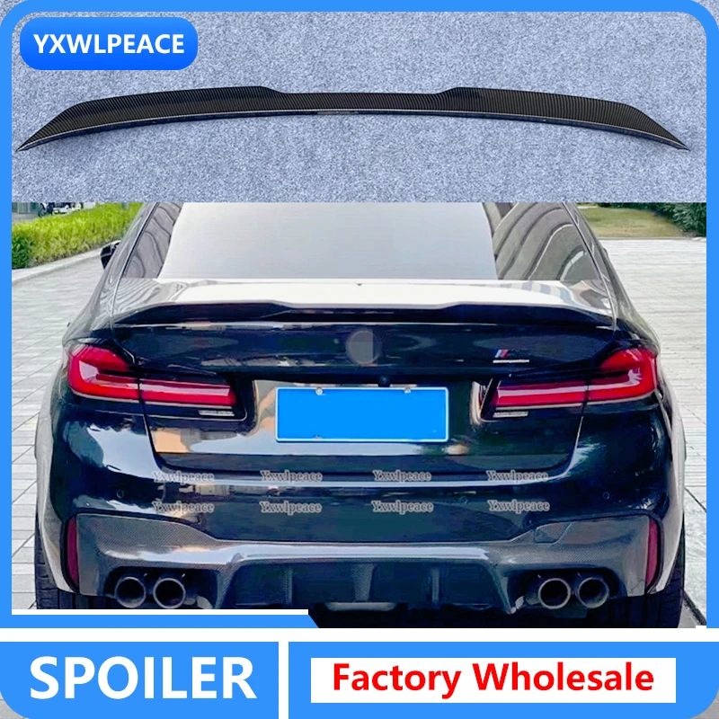 Pro Style Rear Spoiler For BMW 5 Series G30 F90 M5 2018-2022 High Quality ABS Primer Color Rear Trunk Spoiler Car Styling