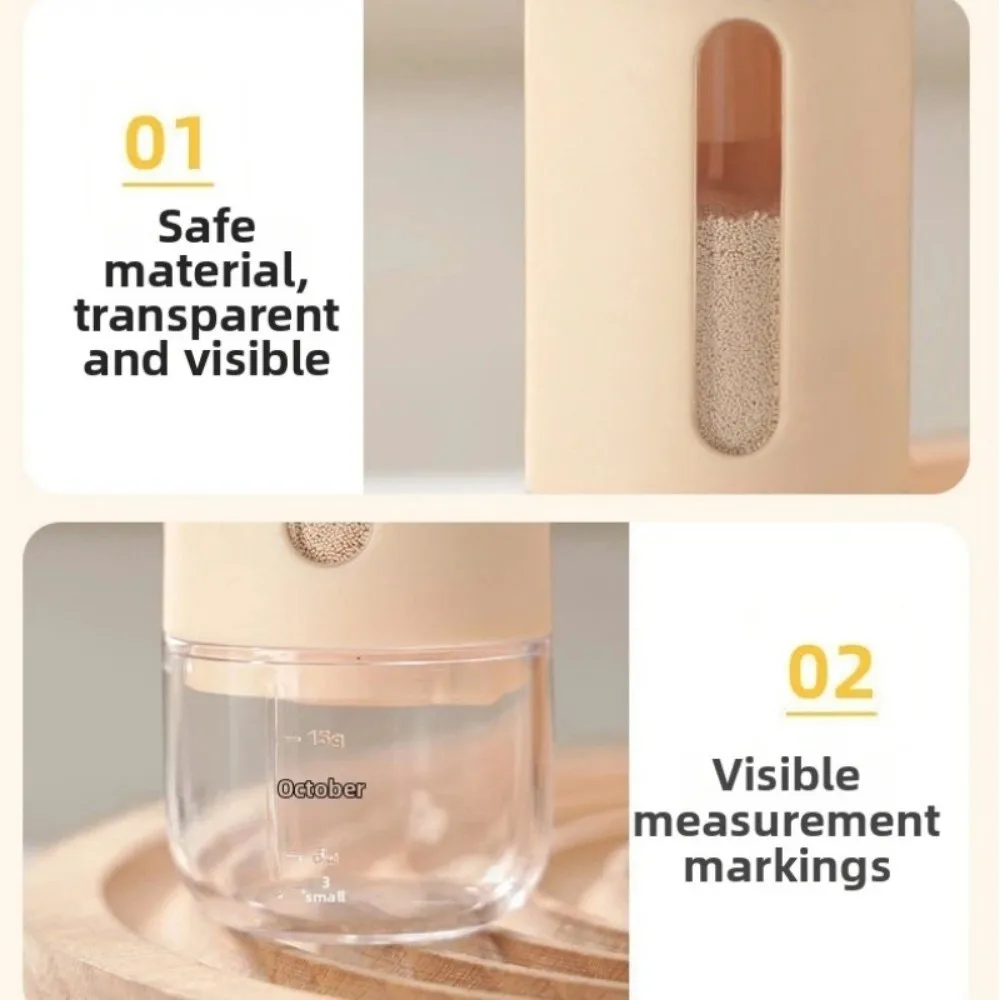 2-in-1 Metering Salt Shaker Sealed Push Type Salt Tank Sugar Bottle Dust-proof Moisture-proof Salt Dispenser Outdoor Tableware