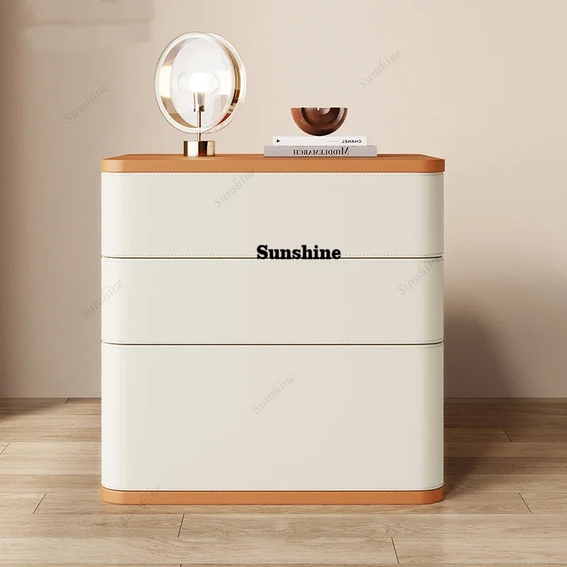 

TDEuropean Simple Bedside Table Elegant Modern Storage Drawers Night Table Nordic Minimalist Mesitas De Noche Bedroom Furniture