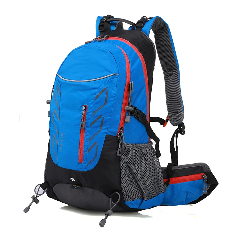 40L Outdoor Hiking Backpack with Back Support Frame for Camping Climbing Trekking Bag Men Women Travel Luggage Computer Bag