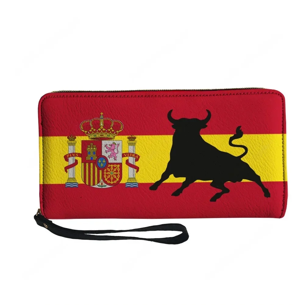 Spanish Bullfighting Graphic Custom Wallet Purse Sprunki Mens Womens Zipper Long Wallets Double Print  Portable Wallet Gift Bag