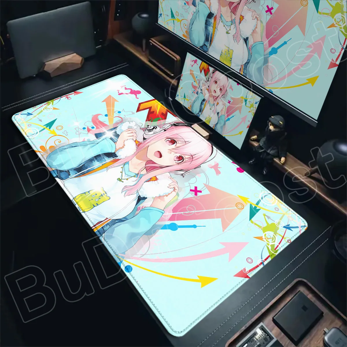 XXL Laptop-Tastaturmatten Tischunterlage Kawaii Girl Super Sonico Große Rutschfeste E-Sport Gaming-Mauspads PC-Gummi-Zubehör – Detail 10