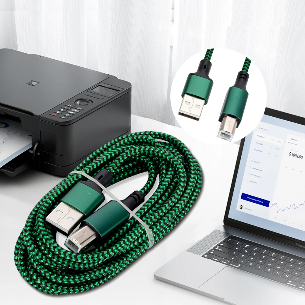 USB 2.0 A to B プリンタケーブルユニバーサルプリンタスキャナハードディスクケーブル高速プリンタコード 3D ラベルプリンタ用