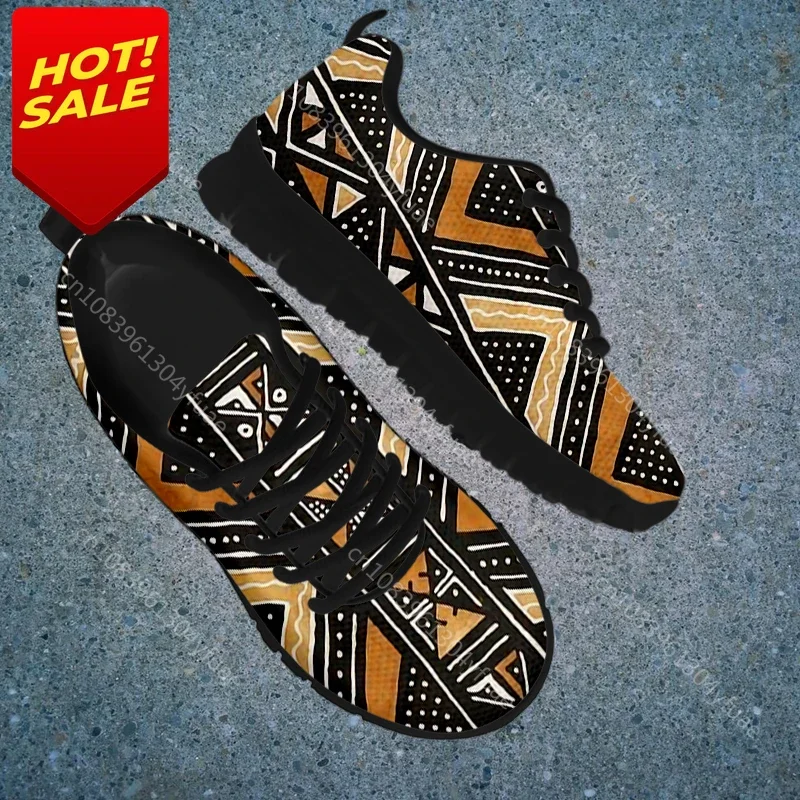Scarpe Da Ginnastica Con Lacci Da Donna Con Stampa Africana Scarpe Donna In Mesh Modello Tribale Etnico Calzature Da P