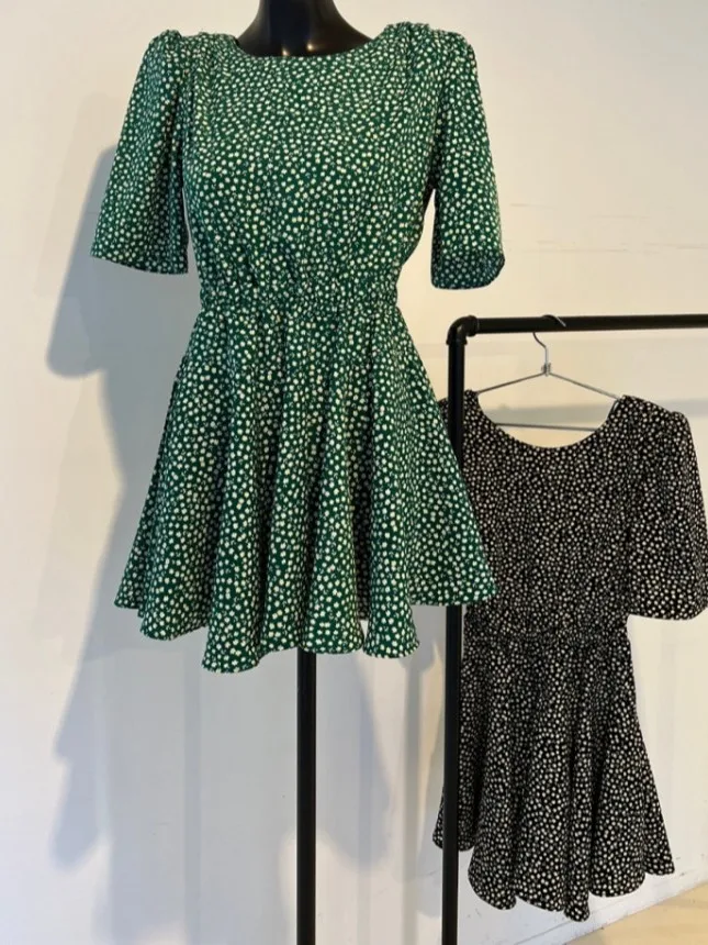 Ele Summer Floral Print Dr with Inner  Pants Versatile Sweet And Sal Sle Quali Fabric Chinese Manufacturer