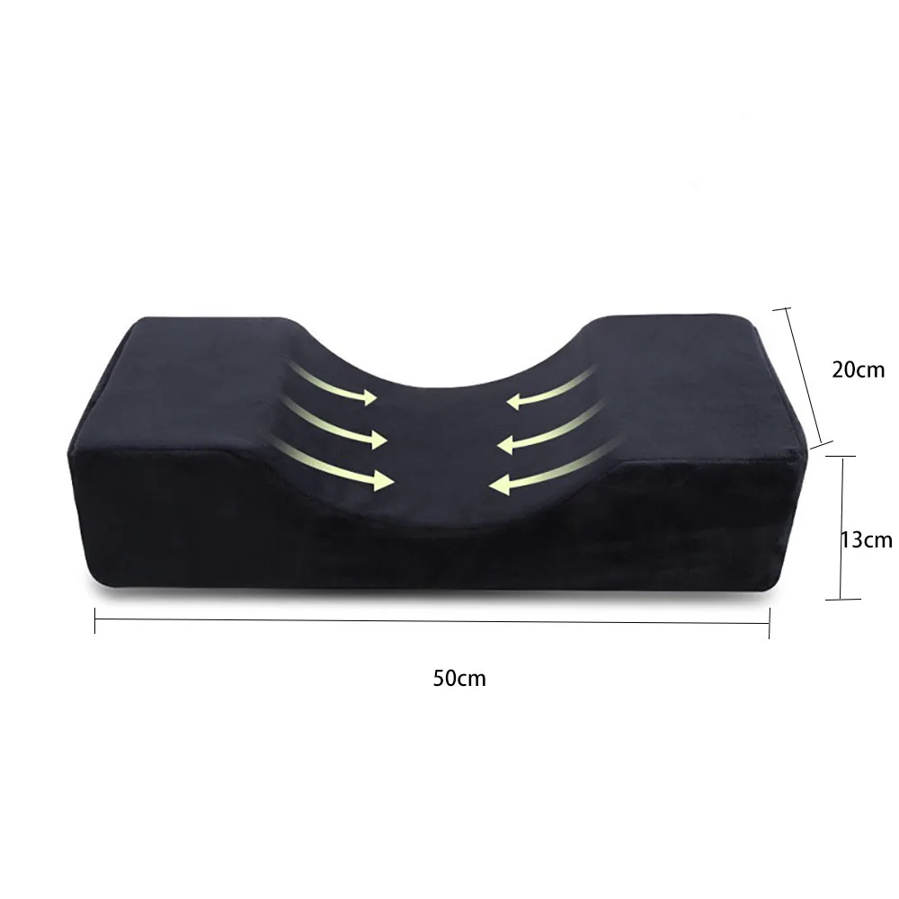 Lash Pillow Neck Support Eyelash Soft Pillow Grafting Eyelashes Memory Foam Eyelash Extension Pillow With Pocket Makeup Salon