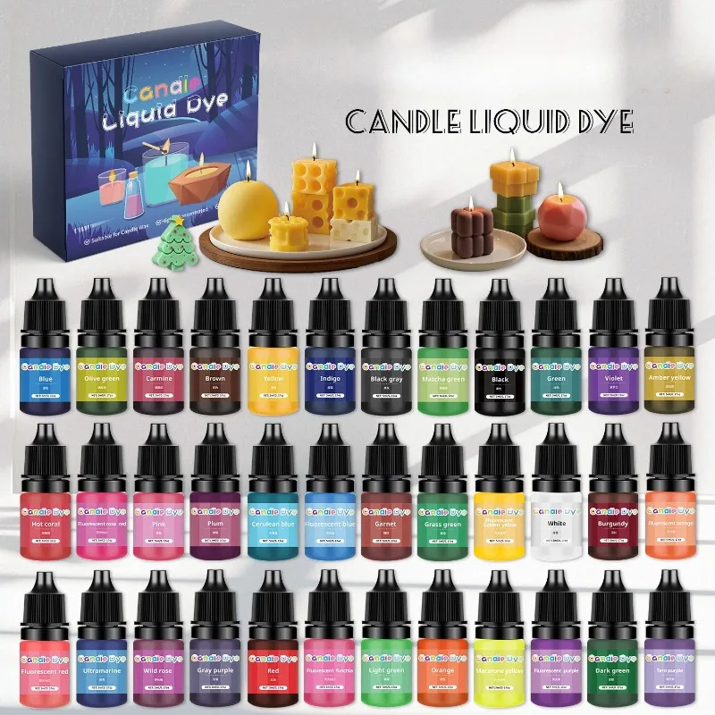 5ml 36 Colors Highly Concentrated Dye Pigment for Scented Candles DIY Candle Soap Coloring Dye Candle Dye