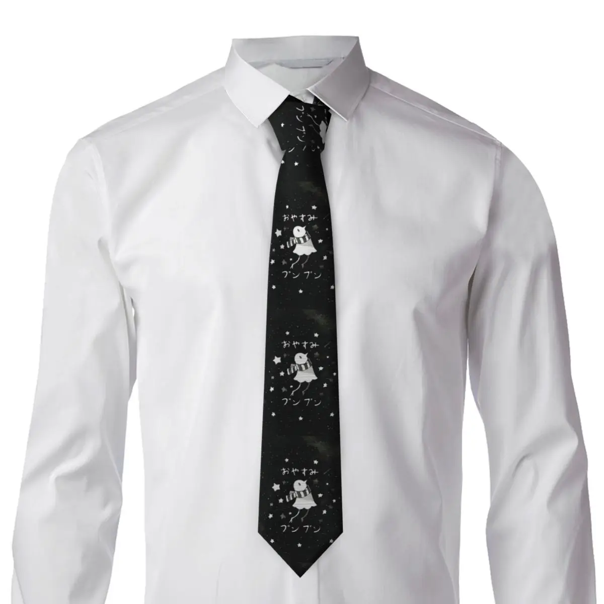 Oyasumi Punpun Cartoon Manga (9) Necktie for Men Silk Polyester Slim Neck Ties Party Business Tie Casual Gravatas