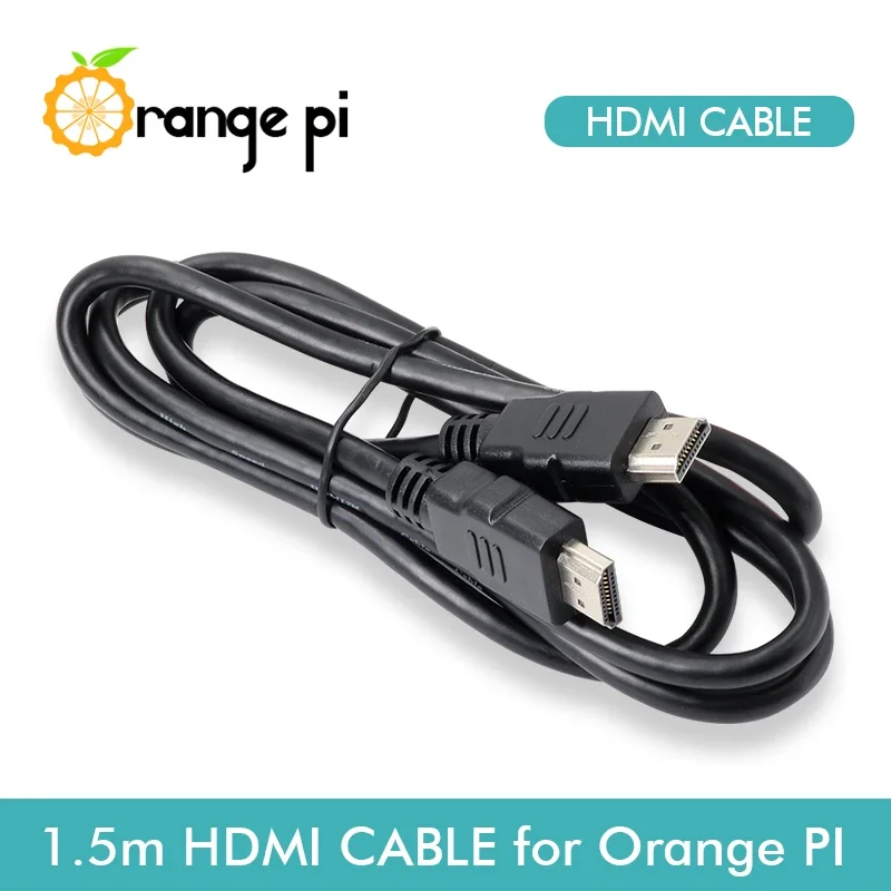 

Кабель Orange Pi HDMI HD, разрешение 1,5 м, 4K, высокоскоростная передача аудио и видео, линия провода из чистой меди