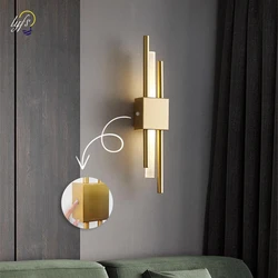 Modern LED Wall Lamp Indoor Lighting USB Charging Wall Sconces Light Fixture Bedside Living Room Corridor Decoration Wall Lights