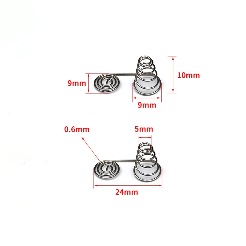 5PCS AAA Battery NIckel Wire Spring AA Battery Negative And Positive Coils Spring Contact Plate DIY Accessories...
