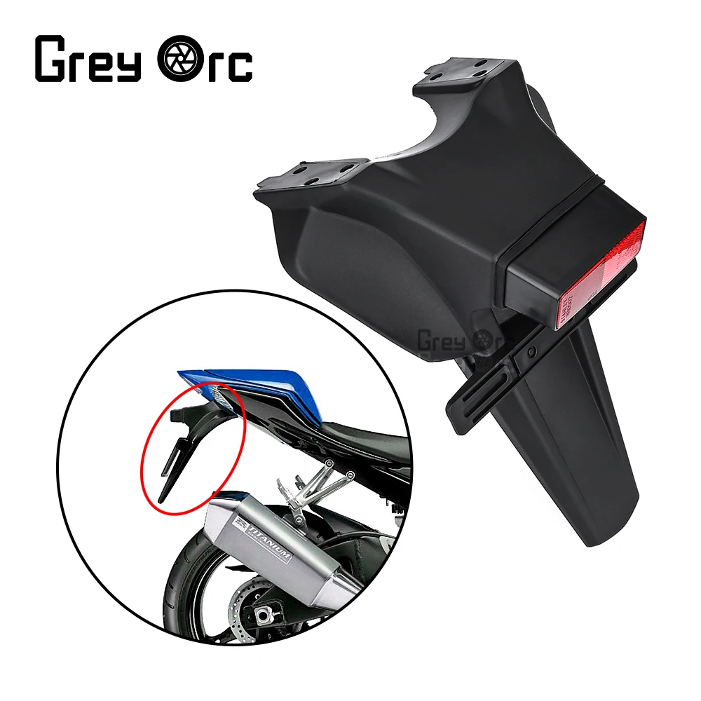 

For Suzuki GSXR1000 GSX R1000 2005-2006 K5 Accessories Motorcycle Rear Mudboard License Plate Light Fixed Bracket