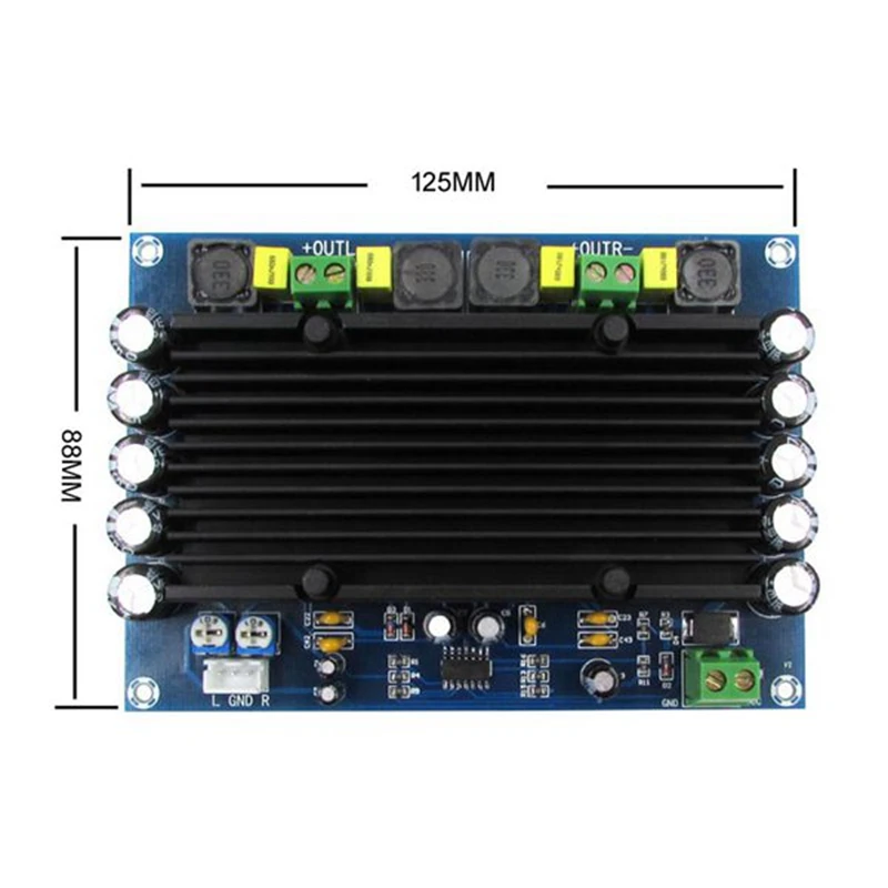 B27B XH-M546 Preset Pre-Stage TPA3116D2 Dual-Channel 2X150W Built-In Sound Ultra High Power Digital Amplifier Board