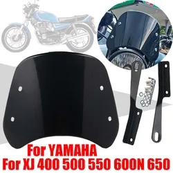 For YAMAHA XJ400 XJ500 XJ550 XJ600N XJ650 XJ 400 500 550 600 600N Accessories Retro Windscreen Windshield Wind Screen Deflector