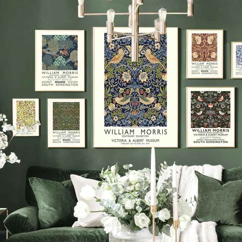 

William Morris Nature Plant Flower Garden Wall Art Canvas Painting For Living Room Decor Nordic Posters And Prints Wall Pictures