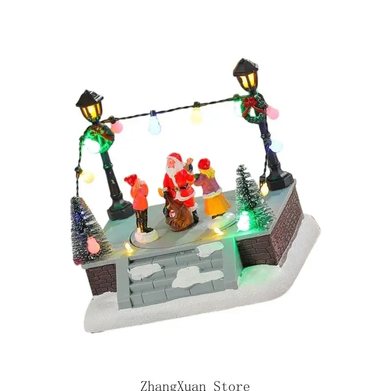 Christmas Shelf Accent Piece for Winter Desk Display and Home Styling 3XUF