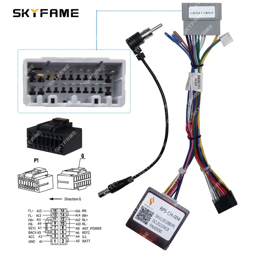 محول كابل طاقة من SKYFAME-Car ، جهاز فك ترميز صندوق Canbus ، مناسب لبوصلة جيب باتريوت ، warnler 300C ،