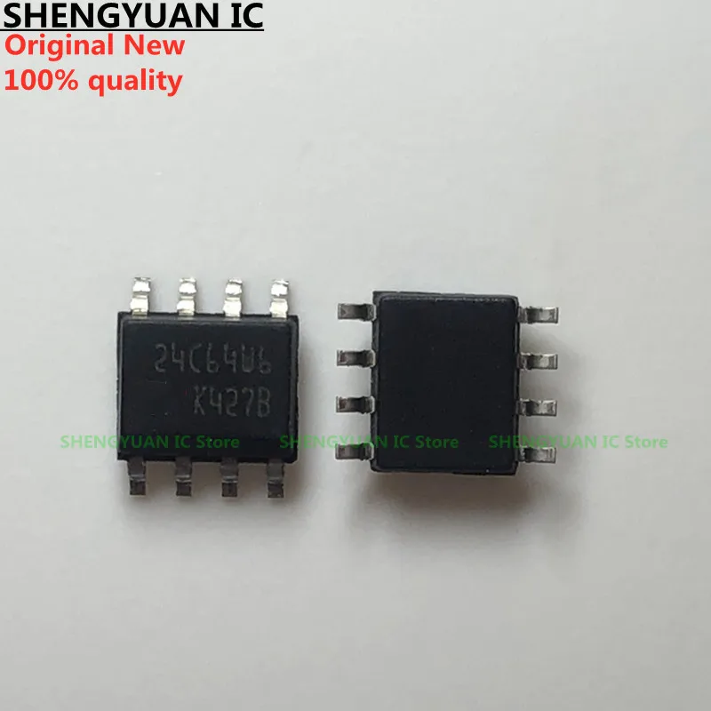 10Pcs/lot M24C64-WMN6T 24C64W6 SOP-8 M24C64-WMN6TP M24C64  24C64 100% new imported original 100% quality