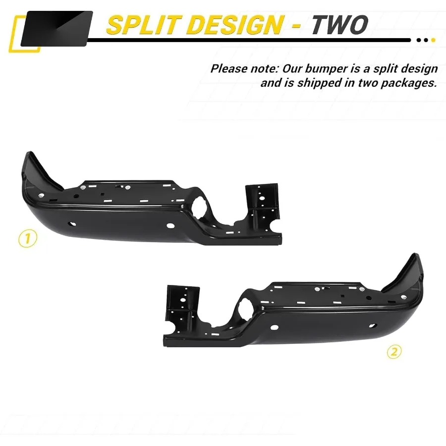 مجموعة المصد الخلفي متوافقة مع 20092018 دودج رام 1500 و20192024 رام 1500 كلاسيك و 20102012 رام 2500 3500 استبدال #5