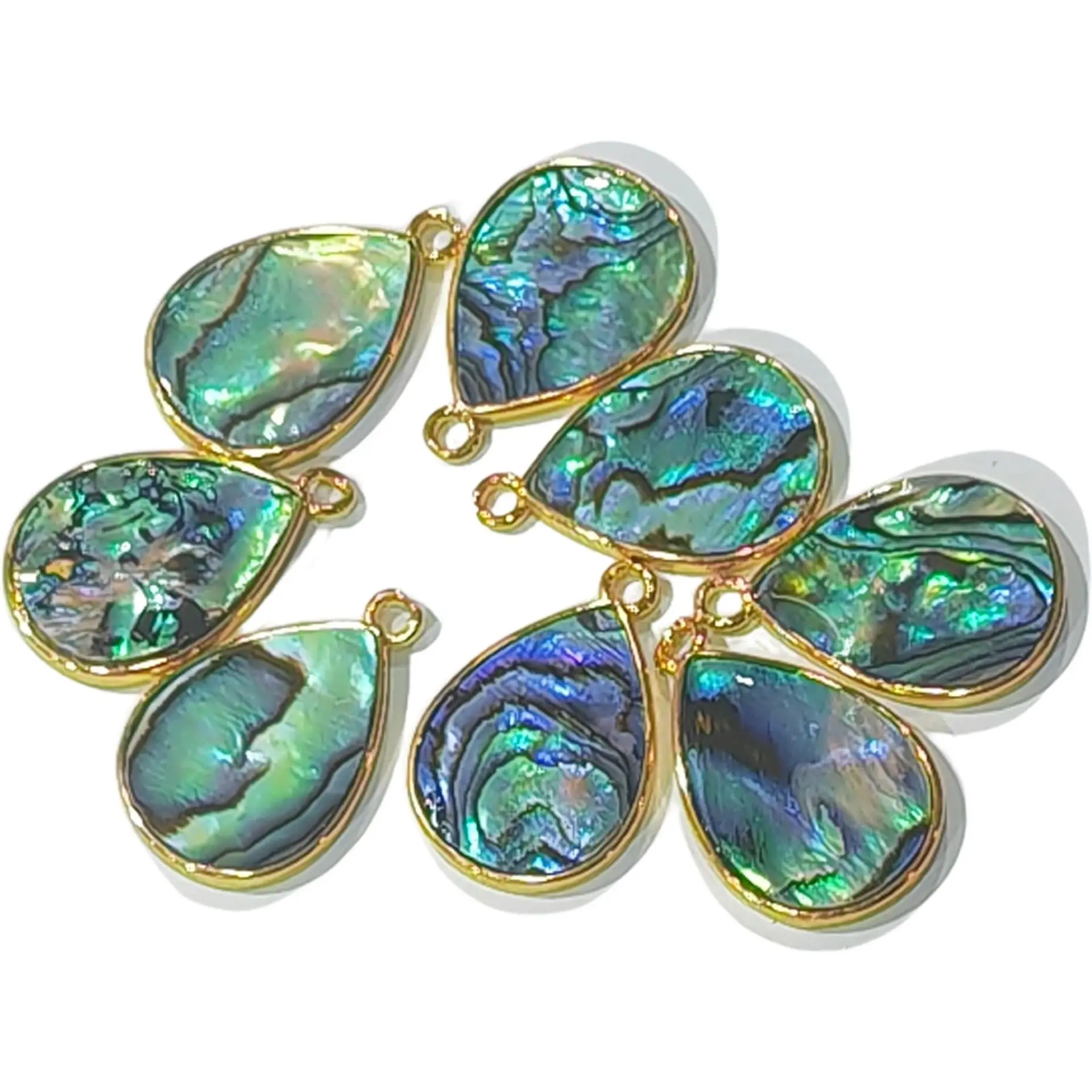 5/10/20/30pcs Natural Abalone Shell Pearl Drop Dangle Pendant Handmade Making DIY Accessories Jewelry for Necklace Earring