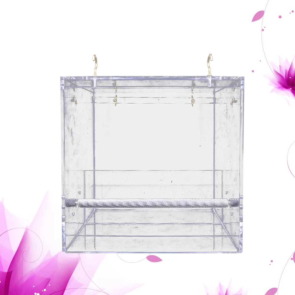 

Automatic Feeder Deep Tray Bird Feeders Clear Acrylic Durable Window Suction Removable Tray Wild Birds Pet Supplies