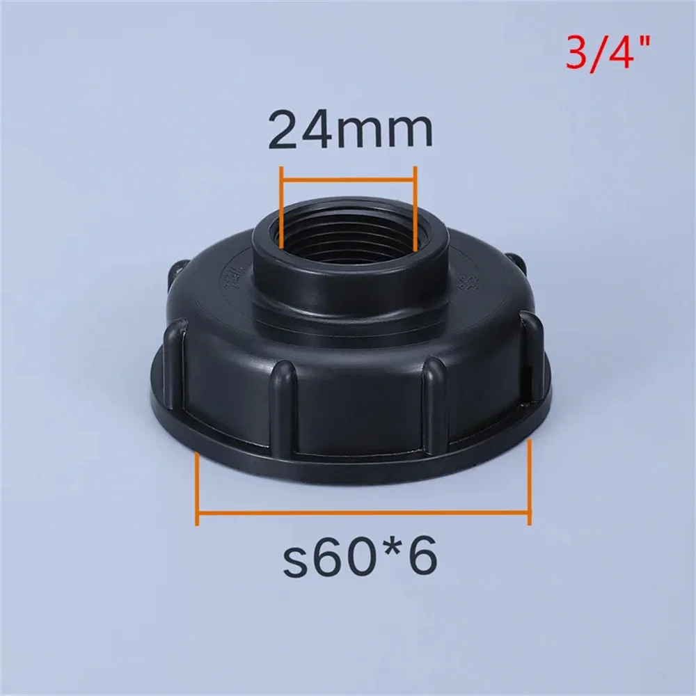 Durable IBC Tank Tap Adapter S60*6 Coarse Thread To 1/2\'\' 3/4\'\' 1\