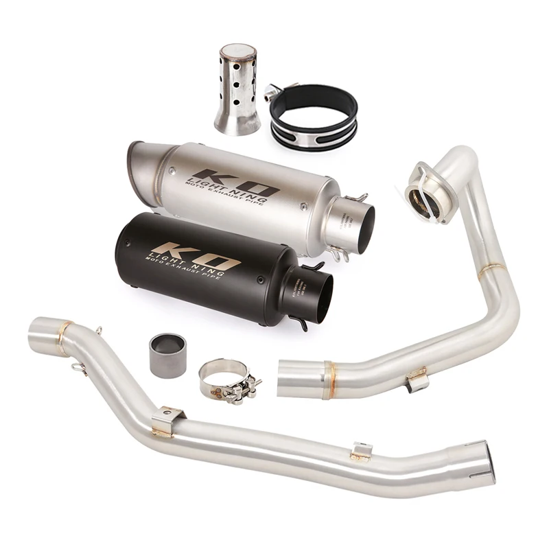 Full Exhaust System For SUZUKI DRZ400 DR-Z 400 S SM E 2000-2022 Motorcycle Muffler Header Mid Link Connect Tube With DB Killer