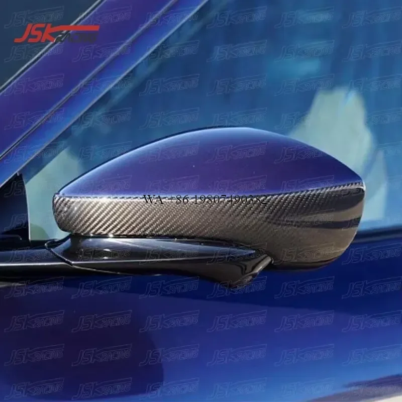 Wmwmnu Carbon Fiber Side Mirror Covers for 2020-2022 Roma Novelty Style Exterior Rearview Mirror Caps Trim