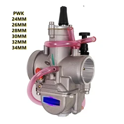 Motorcycle Carburetor For Keihin PWK 24 28 30 32 34mm 2T 4T Carb With Power Jet Motor ATV And YZ85 Carburador Pwk Carburateur