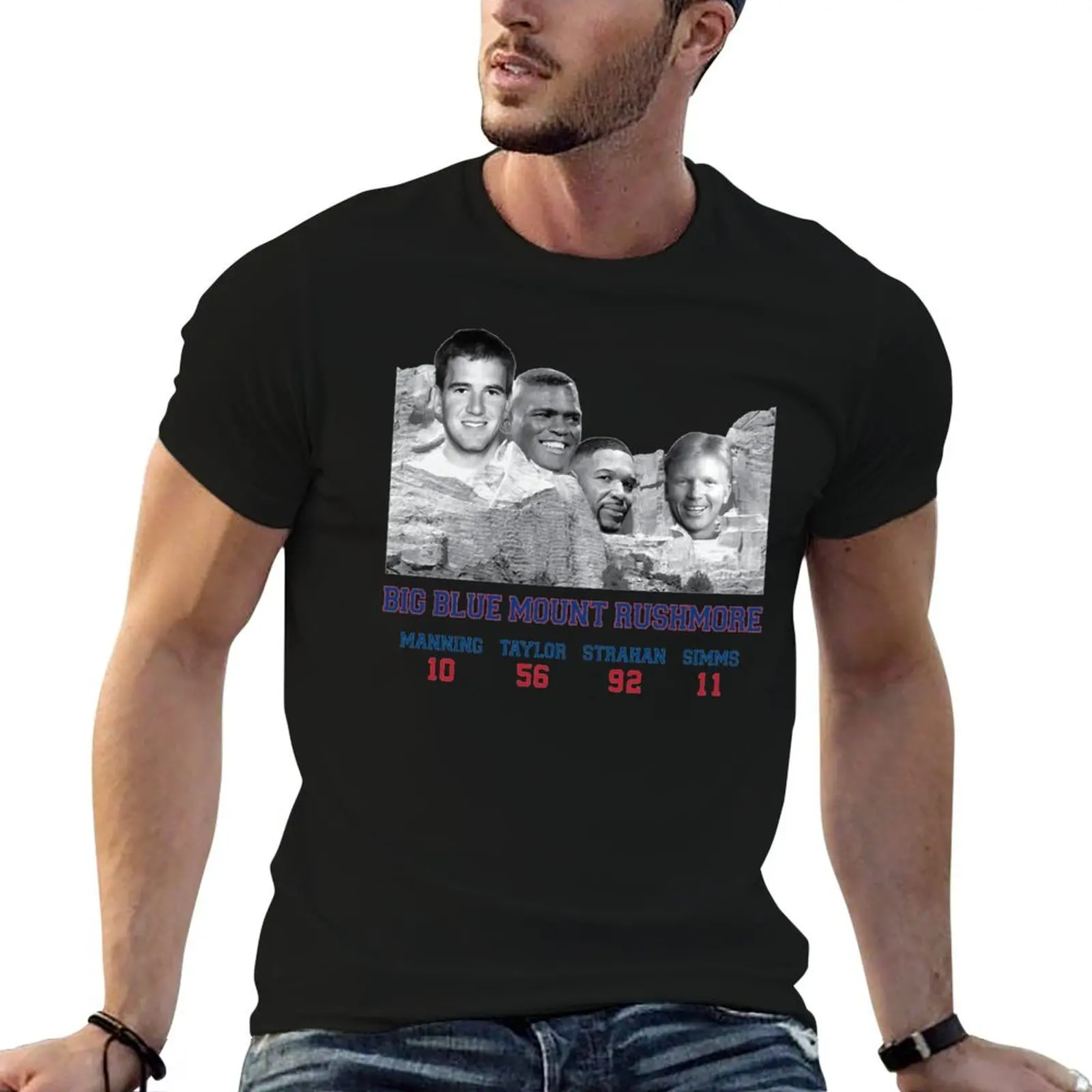 

Big Blue Mount Rushmore T-Shirt cotton t shirt man t shirt man plain t shirt man luxury T-Shirt