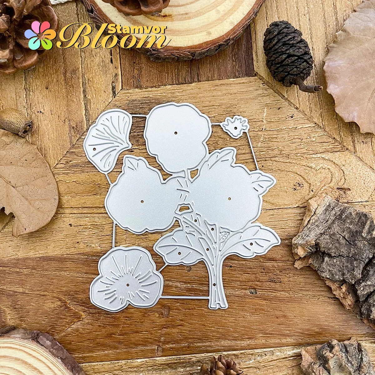 الأصلي طبقات جميلة الزهور بانسي باقة قطع معدنية يموت سكرابوكينغ النقش الزخرفية