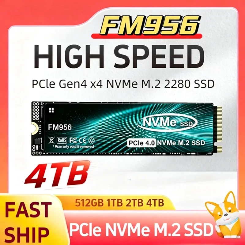 2026 SDD High Speed M2 NVMe PCIe4 4TB 2TB Solid State Drive Internal Storage Upgrade For PS5 Gaming Mac Desktop Laptop