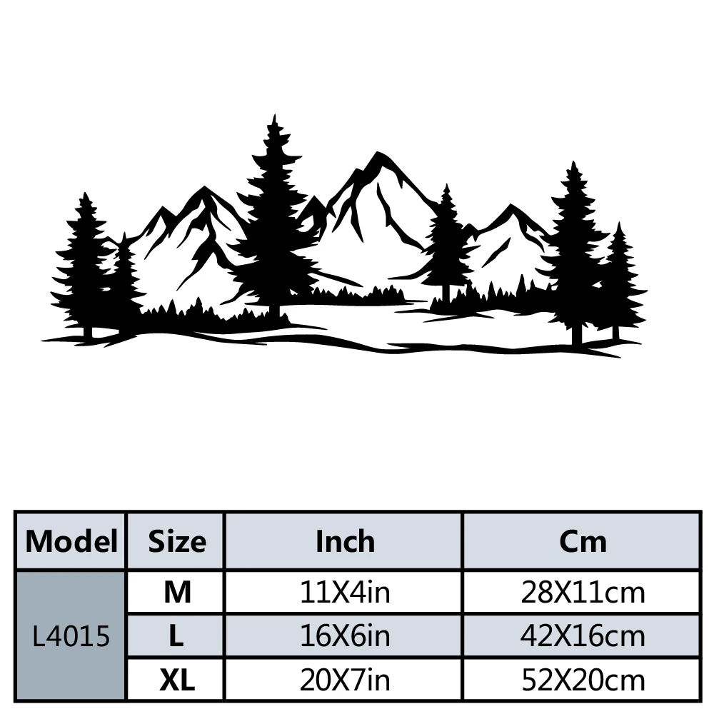 Mountain Peak Home Decor Wall Stickers For Living Room Diy Pvc Home Decoration Accessories