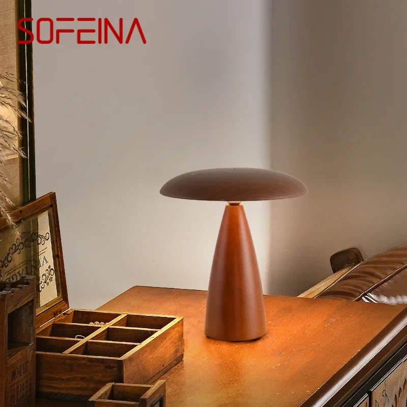 SOFEINA-Lámpara LED de mesa, luz creativa Retro Para sala de estar, estudio, Villa, Hotel, dormitorio, mesita de noche, escritorio