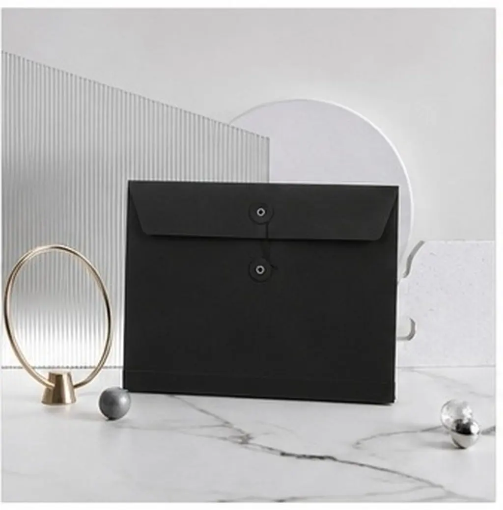5Pcs Premium Thick Document Holder Bags Large File Storage Pockets for Students Workers Teachers A4 Papers Receipts Invoices