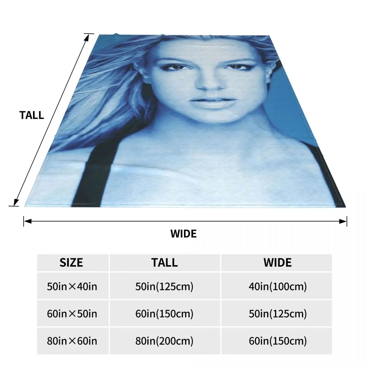 Britney Spears Ultra-Soft Micro Fleece Blanket High Thicken Super Warm Cover Blanket