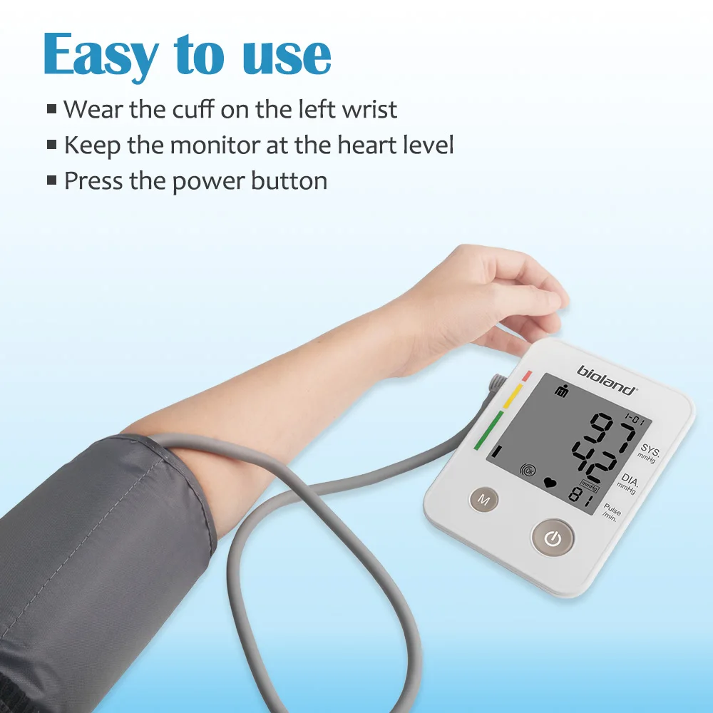 Blood Pressure Machine,Automatic Digital Upper Arm Blood Pressure Monitor with Adjustable Large Cuff Irregular Heartbeat