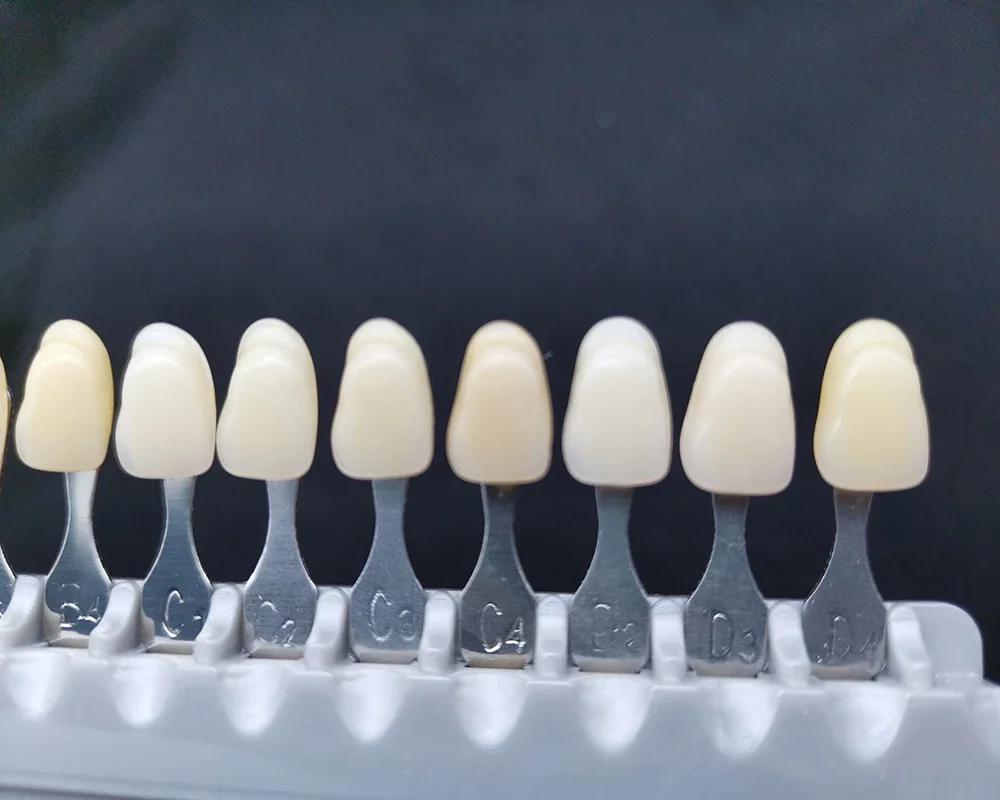 3sets 16 ColorsTooth Model Colorimetric Plate Resin Material for Tooth Whitening Products  Guide Dental Tools Kit set