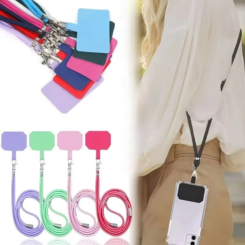 Adjustable Mobile Phone Lanyard Crossbody Neck Strap Universal Long Hanging Rope With Clip Thick Anti-lost Lanyards For Outdoor