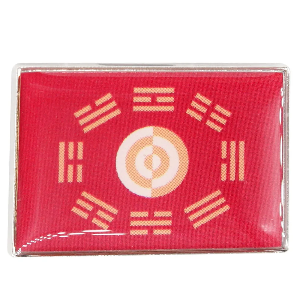 The Flag of the King of Joseon Taejo Bagua Symbols Metal Alloy Badge Lapel Pin for Clothes Bag Accessories