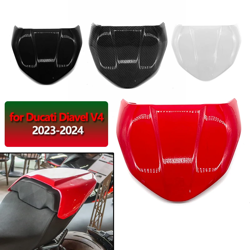 Fit for Ducati Diavel V4 2023 -2024 Motorcycle Seat Cover Cowl Rear Passenger Pillion Fairing Diavel V4 Accessories