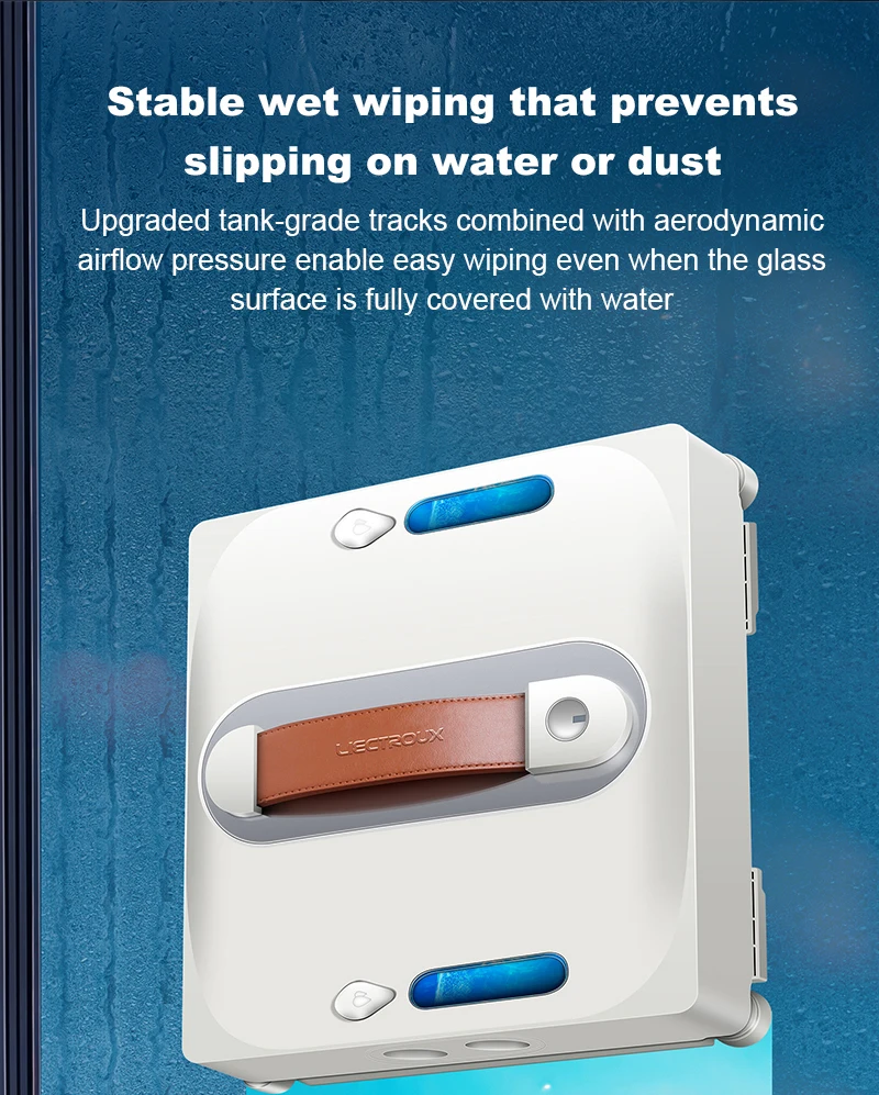 Window Cleaning Robot Liectroux S11, 4-Way Water Spray, 9000PA,Home Glass Floor Wall Tiles Cleaner Robot, Floating Scraping Tech