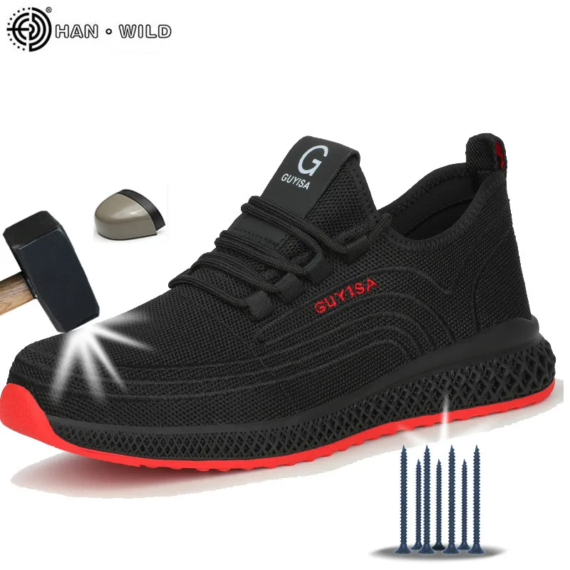 Scarpe di sicurezza Con Punta In Metallo Uomini Immortale Indistruttibile Ryder Traspirante Scarpe Da Ginnastica Scarpe Scarpe Da Lavoro Scarpe Con Puntale In Acciaio Stivali Da Lavoro