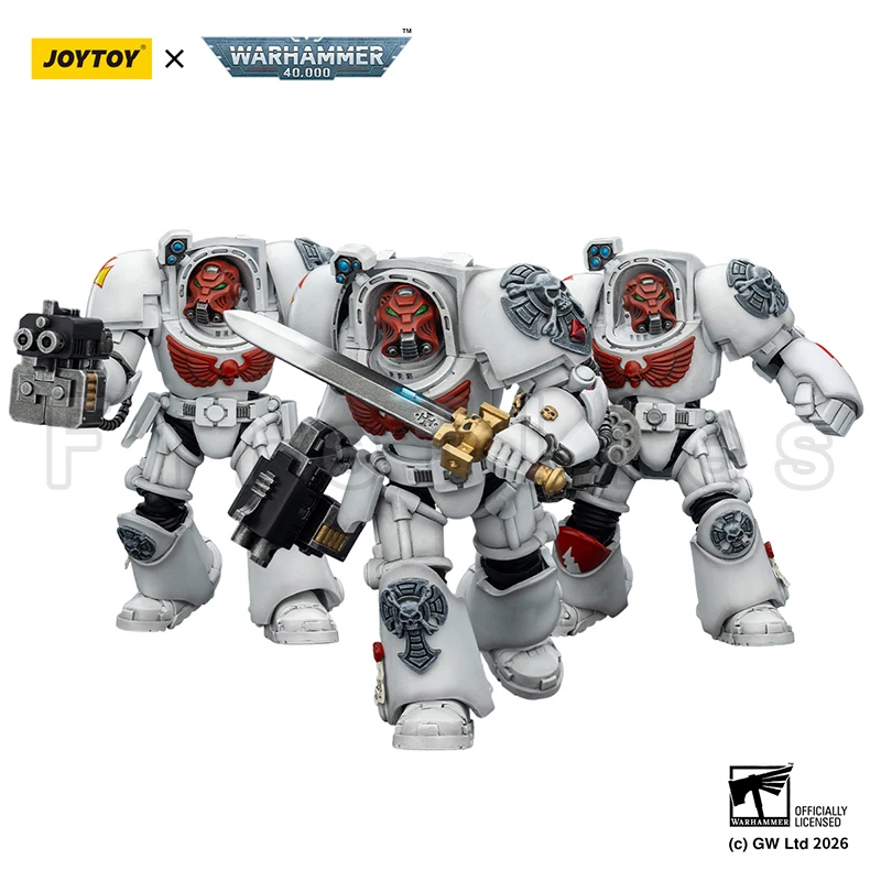 1/18 JOYTOY Action Figure 40K Black Templars Dark Angels Imperial Fists White Scars Salamanders RavenGuard Terminator view 6