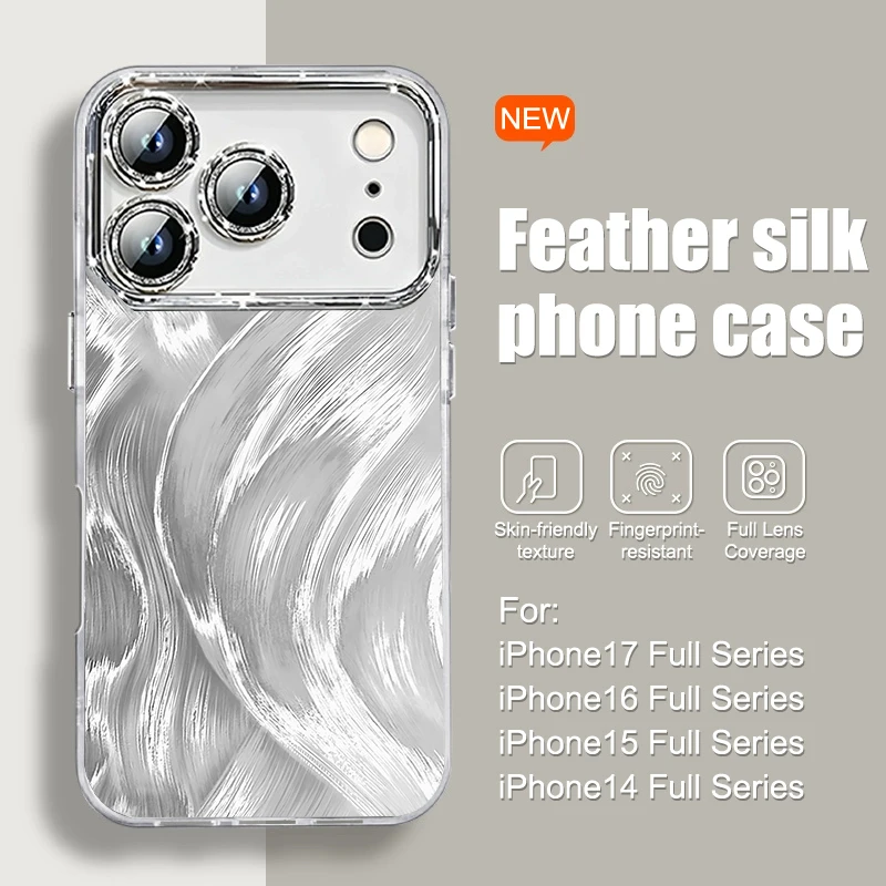Luxury Glitter Laser Phone Case For iPhone 16 13 15 14 12 11 17 Air Pro Max 7 8 Plus Lens Protector Shockproof Bumper Back Cover