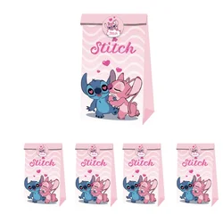 Stitch Kid Happy Birthday Decoration Cute Paper Candy Bag decorazione per feste per bambini Anniversaire Gender Reveal Globos tovaglia