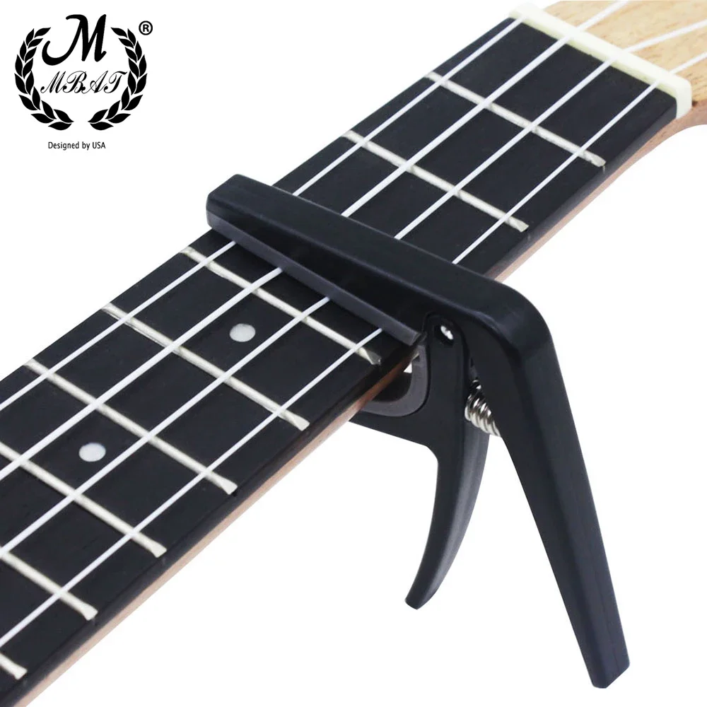 M bat schwarz ukulele capo musik instrument zubehör ton clip klassisch akustisch 4 saiten hawaii gitarre tuning clamp tool