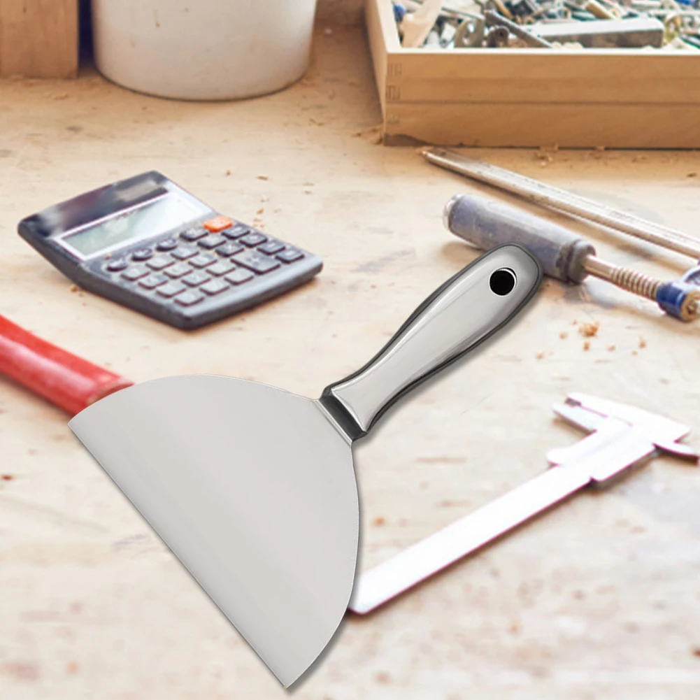 One-Piece Stainless Steel Putty Knife Paint Scraper Tool Spackle Tool Putty Scraper for Spackling Patching and Painting