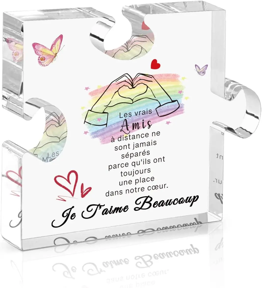 Cadeau Amie - Placa Acrylique Gravée, Idée Cadeau Amie Femme, Cadeau Inspirant pour Amie Muy Spéciale, Cadeau Femme, Cadeau
