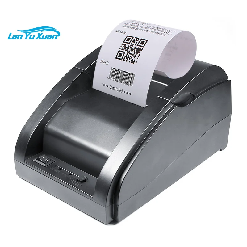 58K Small Direct Thermal Receipt Printer Compatible with ESC/POS Print Commands Easy to Setup